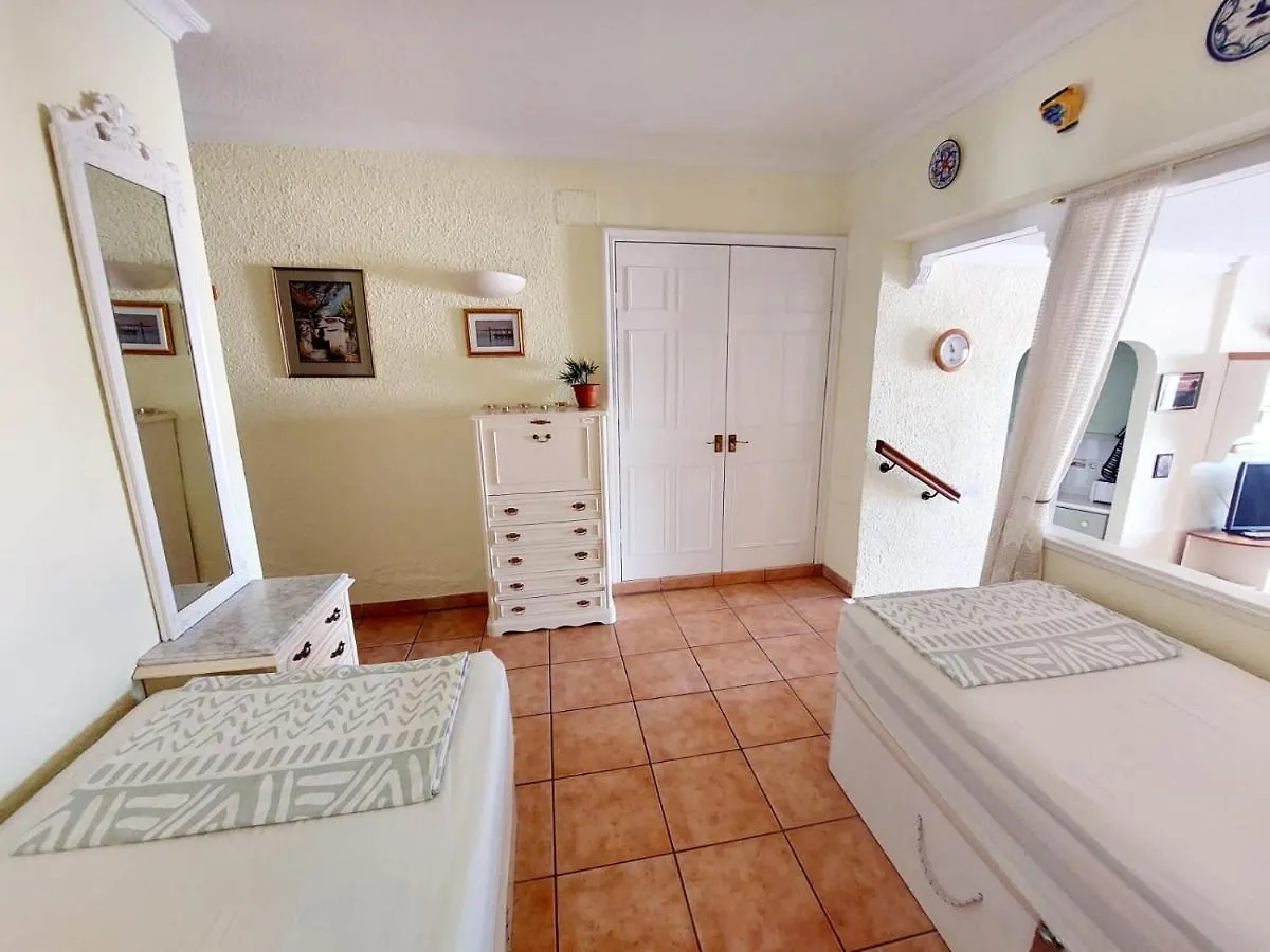 First Line Villa Floor Studio Apartment With Amazing Sea View Air Conditioned Just 50M From The Beach Costa Adeje
