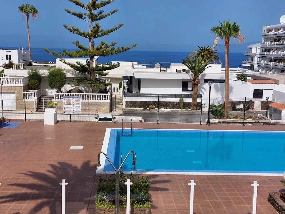 First Line Villa Floor Studio Apartment With Amazing Sea View Air Conditioned Just 50M From The Beach Costa Adeje