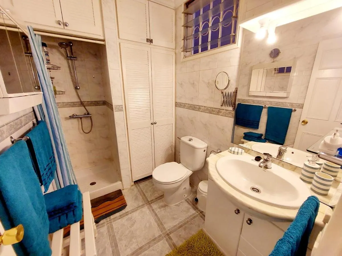 First Line Villa Floor Studio Apartment With Amazing Sea View Air Conditioned Just 50M From The Beach Costa Adeje