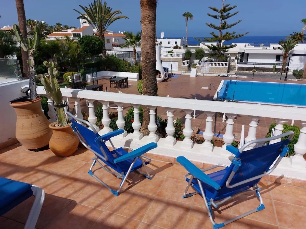 First Line Villa Floor Studio Apartment With Amazing Sea View Air Conditioned Just 50M From The Beach Costa Adeje