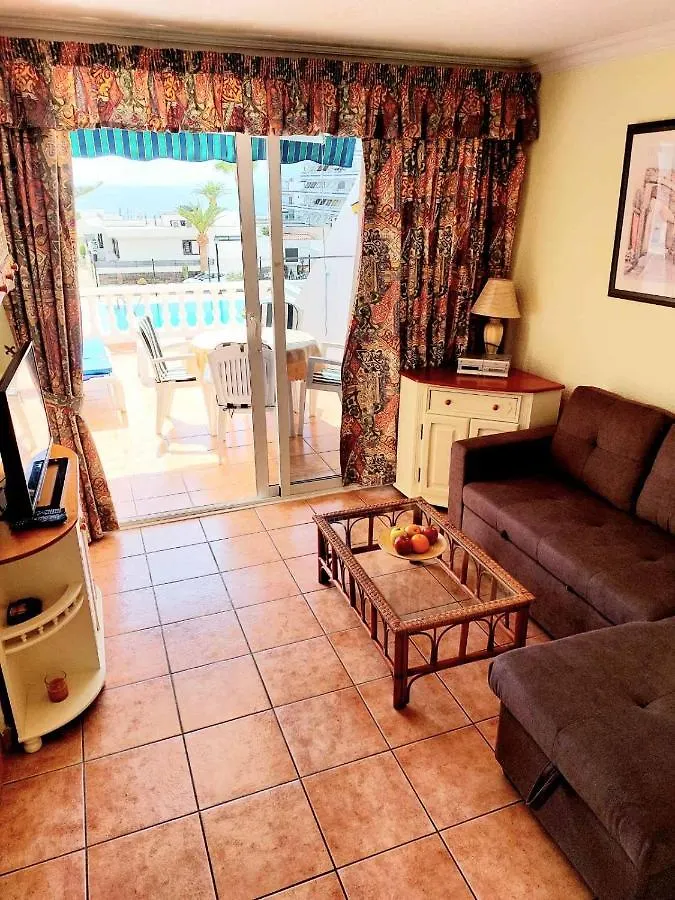 First Line Villa Floor Studio Apartment With Amazing Sea View Air Conditioned Just 50M From The Beach Costa Adeje  Costa Adeje (Tenerife)